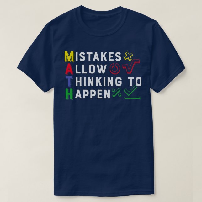 Fel tillåter tankning av Happen Math T Shirt (Design framsida)
