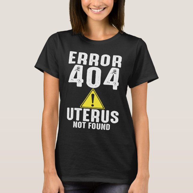 Fel Uterus Det gick inte att hitta Hysterectomy Su T Shirt (Framsida)