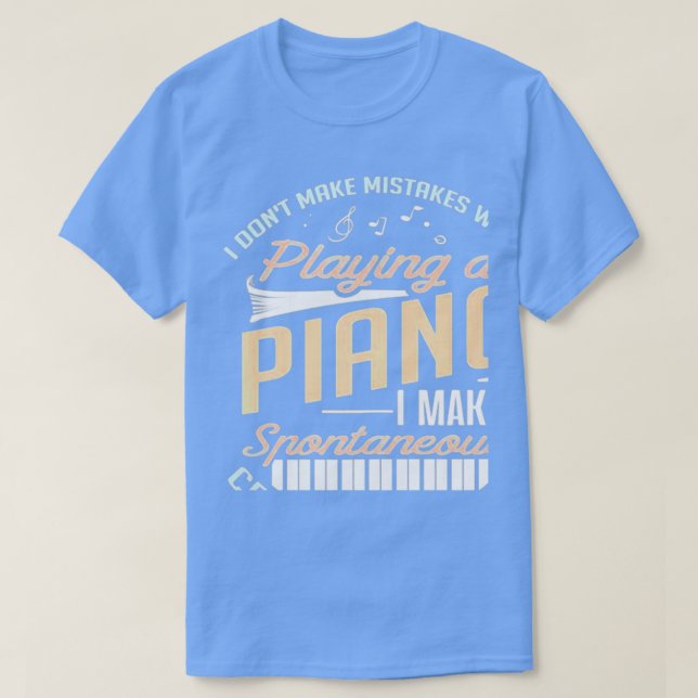 Fel vid uppspelning av piano t shirt (Design framsida)