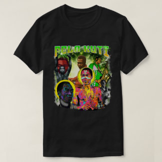 Fela Kuti Vintage Bootleg Afrobeat Kollage konst T Shirt