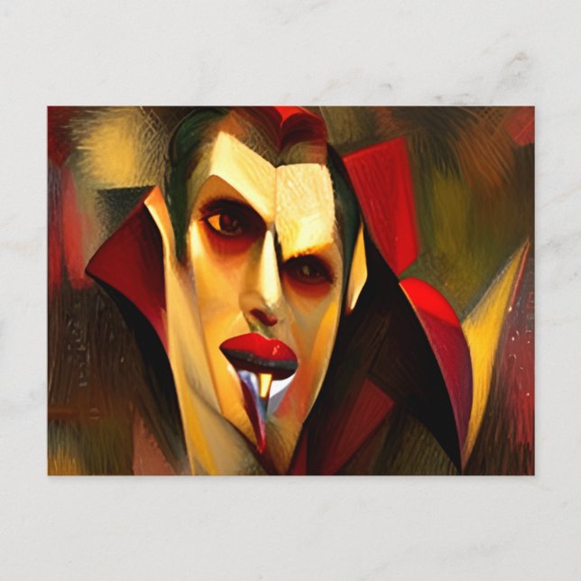 Felaktig artikel 4: Konstig Vampyre-vykort Vykort (Framsida)