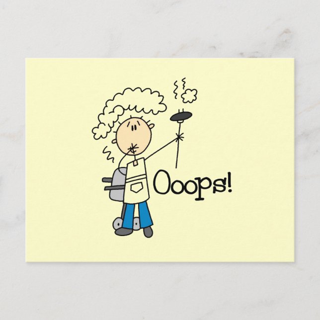 Felaktig BBQ-Borta Vykort (Framsida)