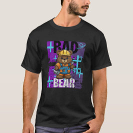 Felaktig Bear Construction Worker T Shirt