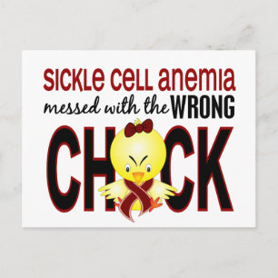 Felaktig Chick av anemi med sicklecellanemi Vykort