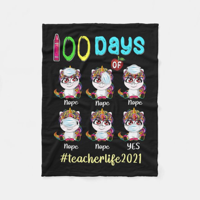 Felaktig dagordning för skollärarstämpling fleecefilt (Framsidan)