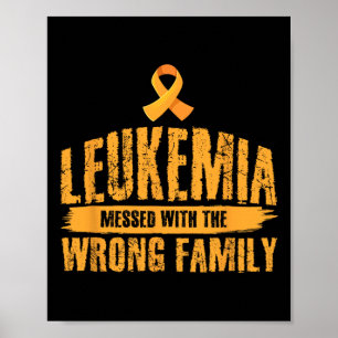 Felaktig familjesupport för Leukemia Awarenes Poster
