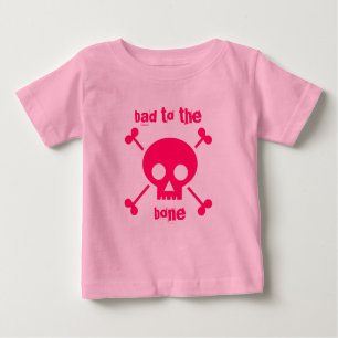 Felaktig för Bone Cute Rosa Halloween Tutu Tee