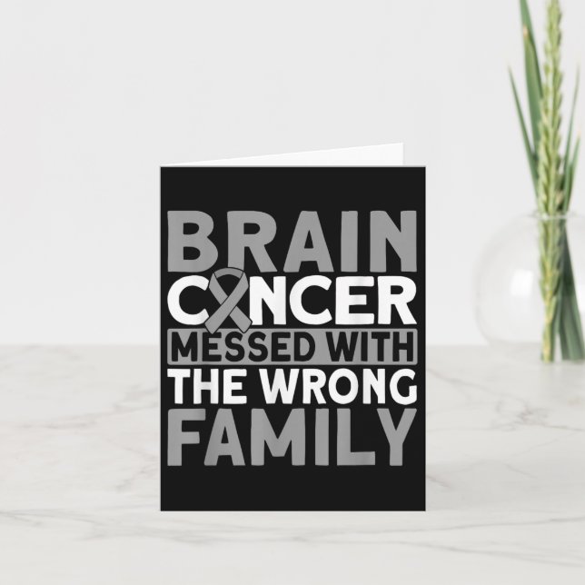 Felaktig hjärncancer i familjen kort (Framsida)