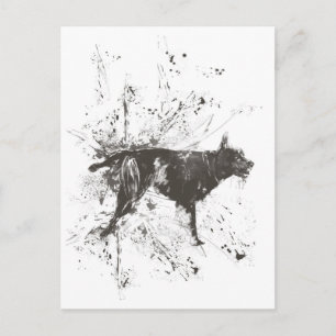 Felaktig hund vykort