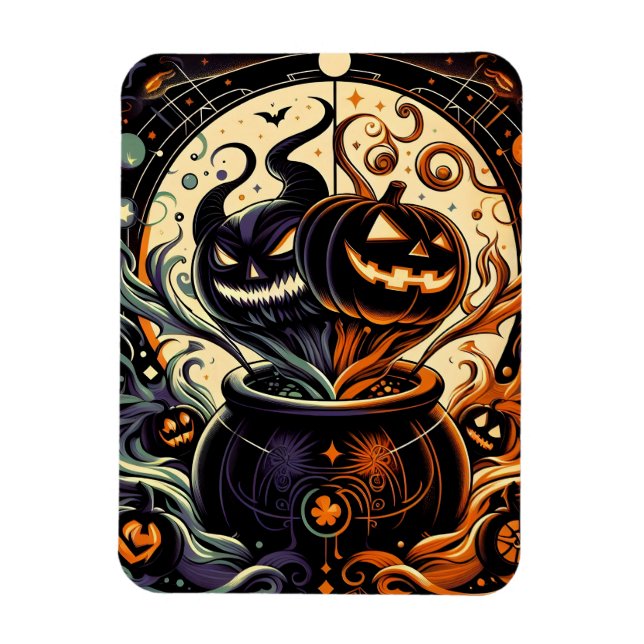 Felaktig Jack O'lantern Flexible Magnet (Vertikal)