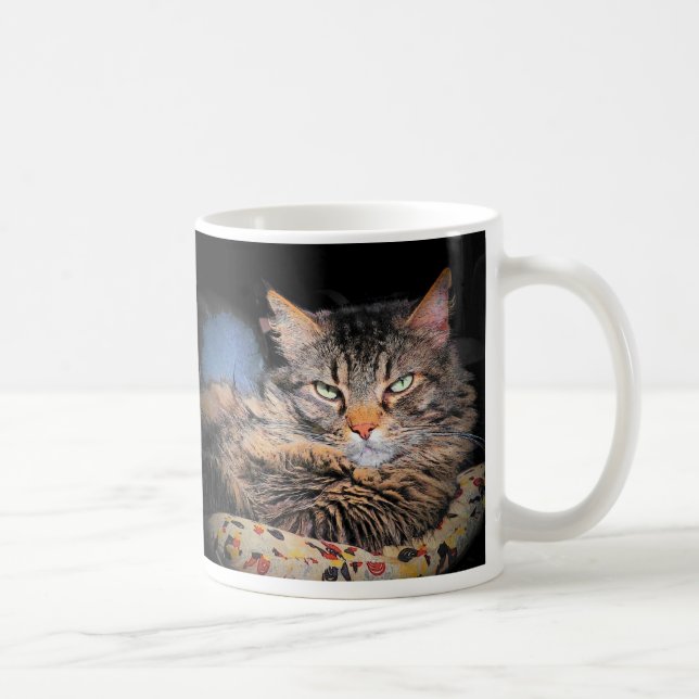Felaktig katt Plocka upp Linjer #1 Kaffemugg (Höger)