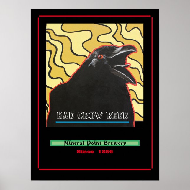Felaktig Kråka Beer Poster (Framsidan)