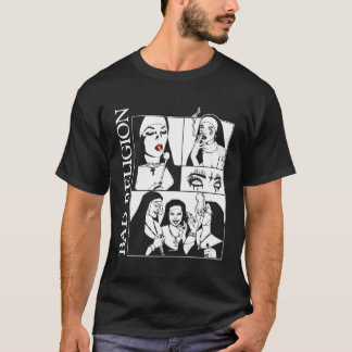 Felaktig Nuns Religion Smoking T Shirt