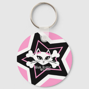 Felaktig nyckelkedja för Kattunge Catoure-stjärnor Nyckelring