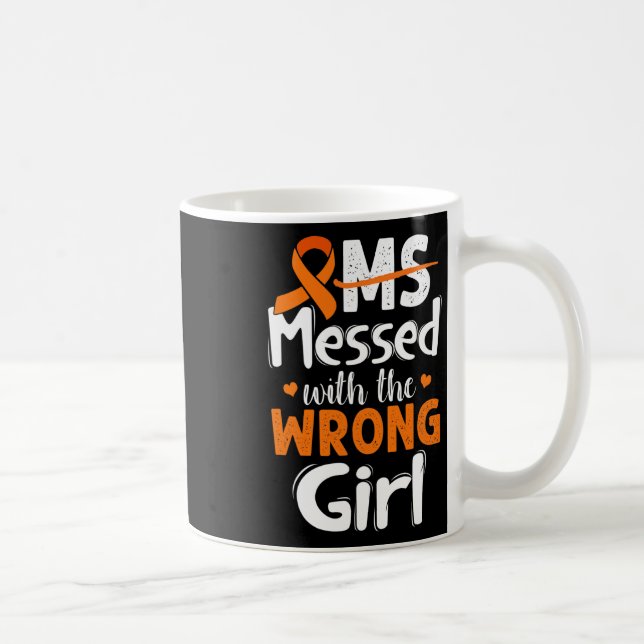 Felaktig Orange för Bära av flickor Kaffemugg (Höger)