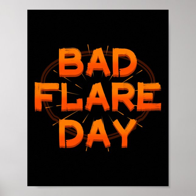 Felaktig Orange för regionalsmärtsyndrom för kompl Poster (Framsidan)