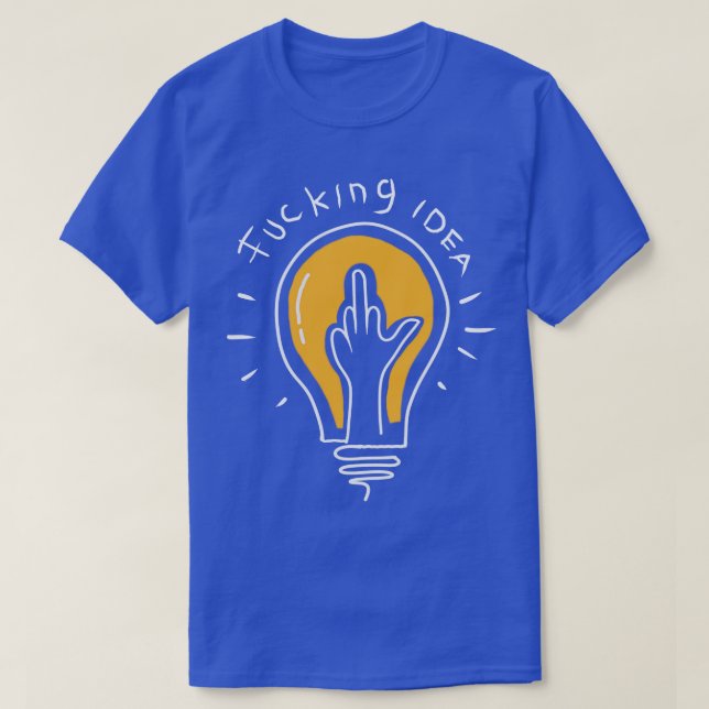 Felaktig symbol för Idea-lampa T Shirt (Design framsida)