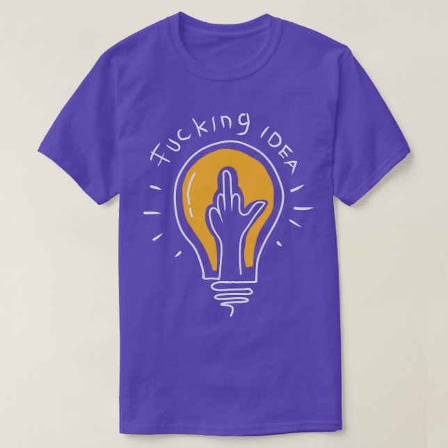 Felaktig symbol för Idea-lampa T Shirt (Design framsida)