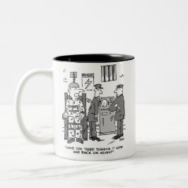 Felaktig Tecknad för elstol - Lustigt Två-Tonad Mugg