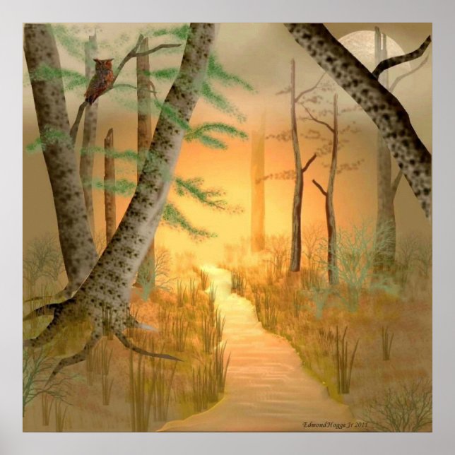 Felaktig utskrift av Stigning Måne Poster (Framsidan)