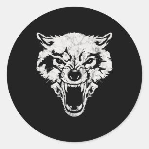 Felaktig Varg för vargens Varg Runt Klistermärke