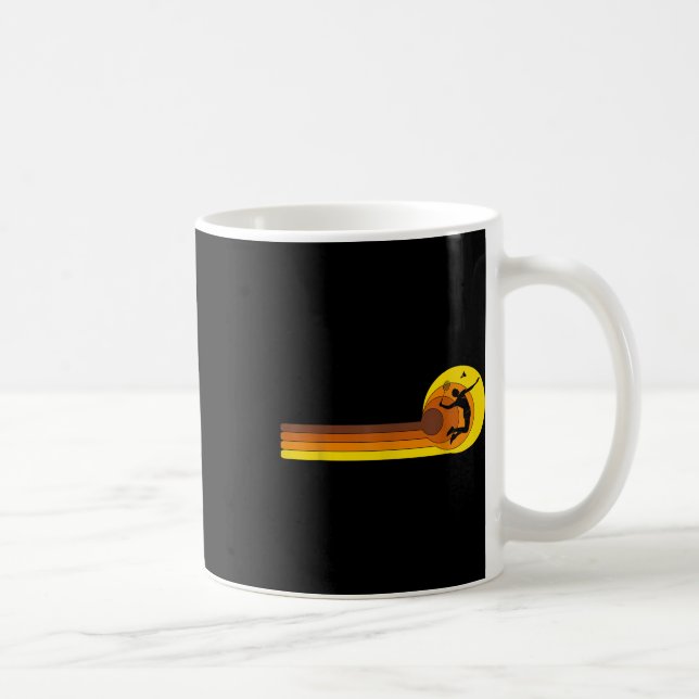 Felaktig Vintage av Badminton-player-spelpensel 70 Kaffemugg (Höger)