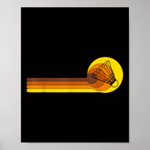 Felaktig Vintage av Badminton-player-spelpensel 70 Poster