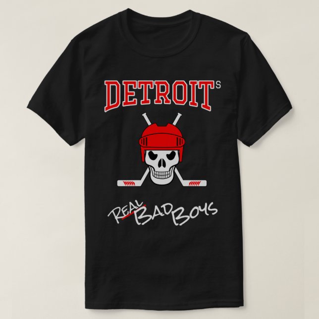 Felaktiga Dåliga kort för Detroitx27s REAL Boys T Shirt (Design framsida)