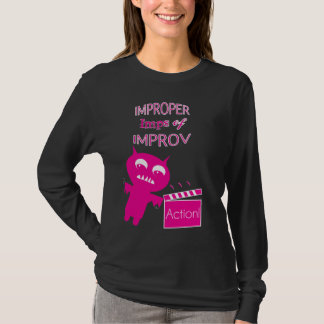 felaktiga imps av improvkapacitetslångärmaden tee shirt