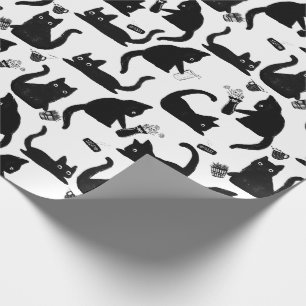 Felaktiga katter som knackar Saker över Presentpapper