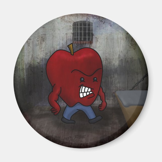 Felaktigt äpple magnet (Framsidan)