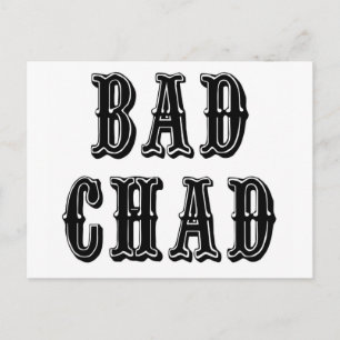 Felaktigt chad vykort
