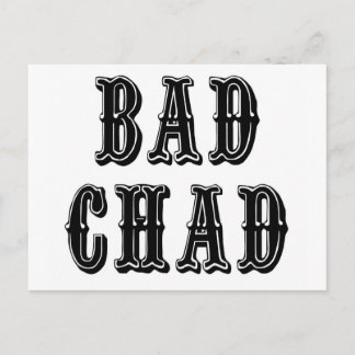 Felaktigt chad vykort