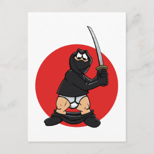 Felaktigt dagskort för Ninja-vykort Vykort