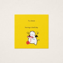 Felaktigt Djävulen-meddelande Fyrkantigt Visitkort