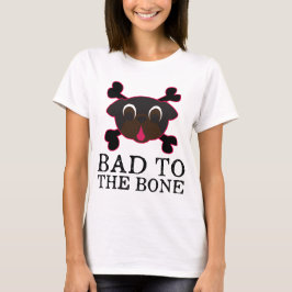 Felaktigt för Bone Black Pug Tee