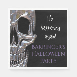 Felaktigt för Bone Skull Party Napkin Pappersservett