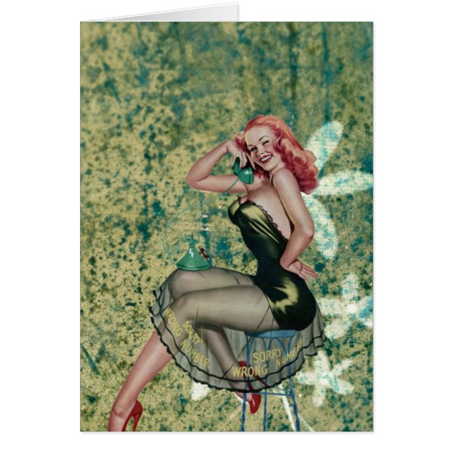 Felaktigt grönt hälsningskort (Framsidan)