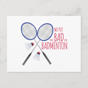 Felaktigt i Badminton Vykort