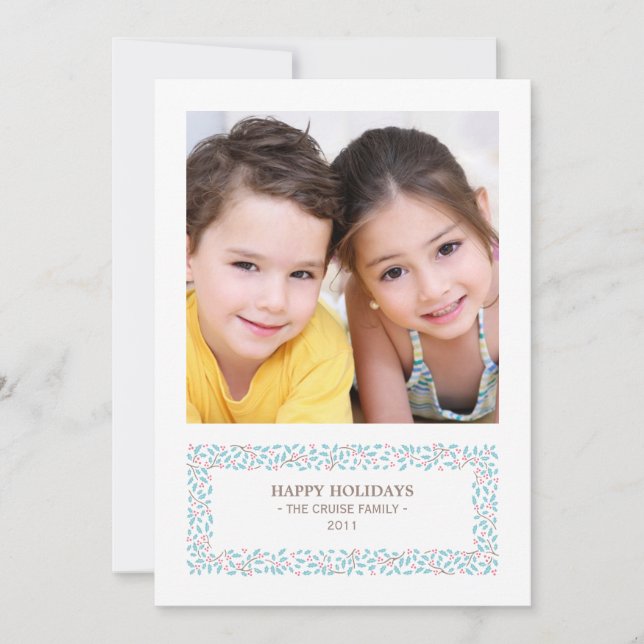 Felaktigt jullfotoport, Helgdag Julkort (Framsida)