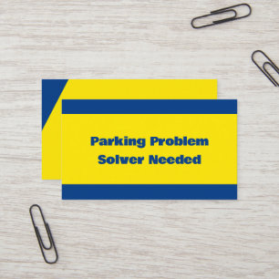 Felaktigt parkeringsproblem visitkort