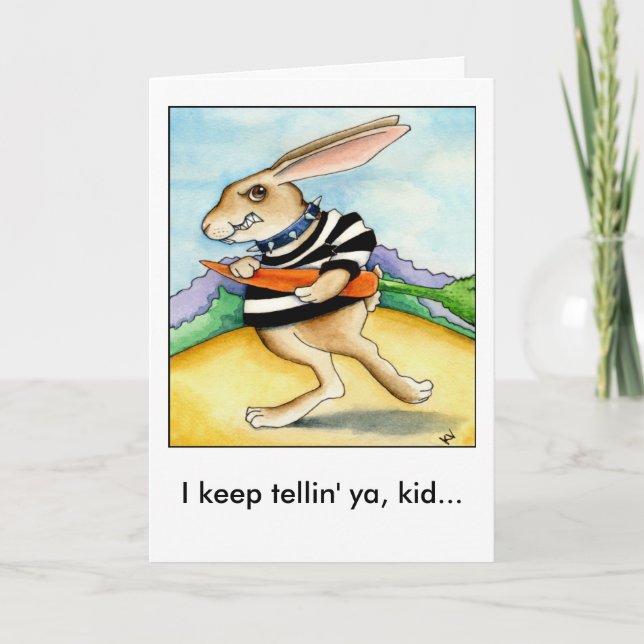 Felaktigt Påskhare på helgdag Helgkort (Framsida)