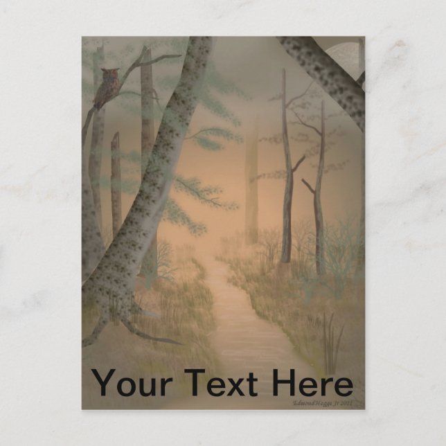 Felaktigt Stigning vykort för Måne (Framsida)