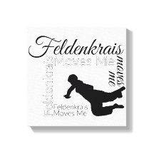 Feldenkrais Moves Me Canvas | Svartvitt