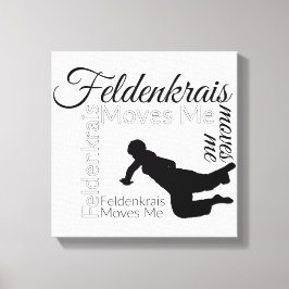 Feldenkrais Moves Me Canvas | Svartvitt