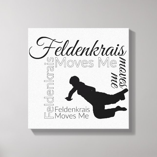 Feldenkrais Moves Me Canvas | Svartvitt (Framsida)