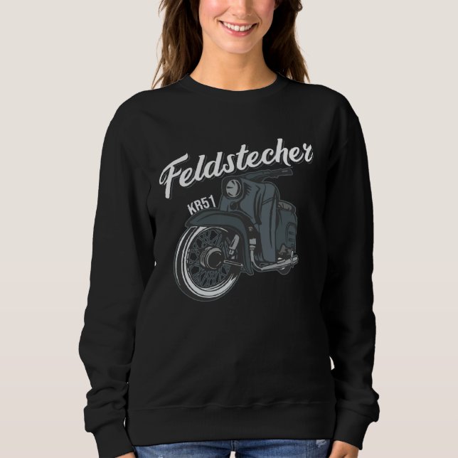 Feldstecher Schwalbe KR51 Simson Moped Cultured He T Shirt (Framsida)