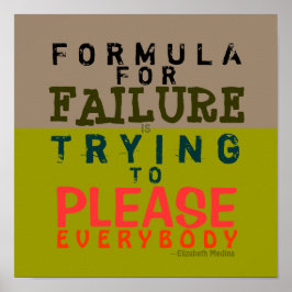 Felformel ~ 12X12 Poster