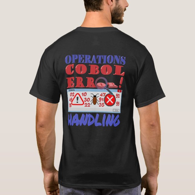 Felhantering för kodprogrammering t shirt (Baksida)