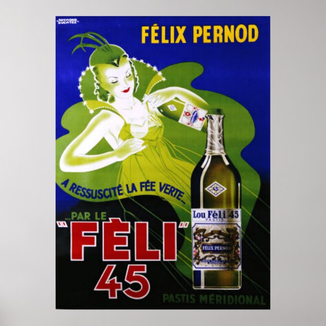 FELI 45 ABSINTHE Poster (Framsidan)